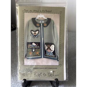 #254 An Angel in My Pocket Sweatshirt Jacket Sewing Pattern Heart to Hand 2005
